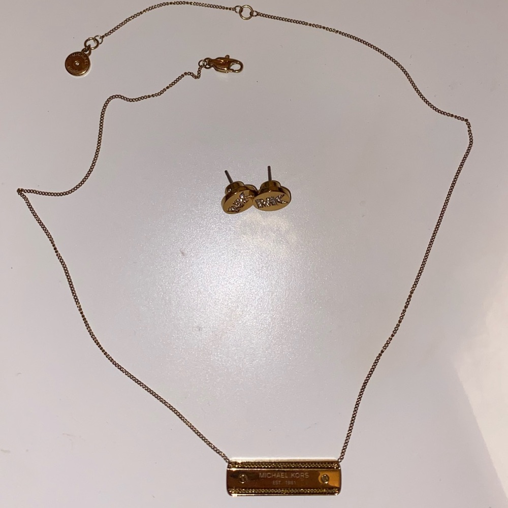 Michael Kors Necklace and Earring Set